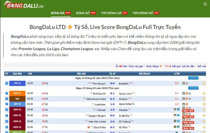 BongDaLu LTD cung cấp dữ liệu bóng đá, bóng rổ miễn phí 2024